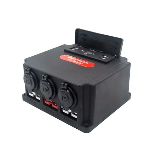 Camping12V 24V Mini Power Box Control Box with 4 USB +1 Type C Port ...