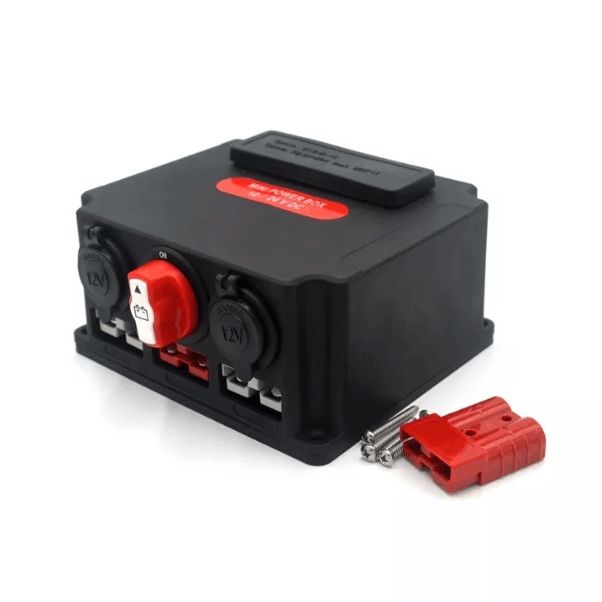 Camping12V 24V Mini Power Box Control Box with 4 USB +1 Type C Port ...
