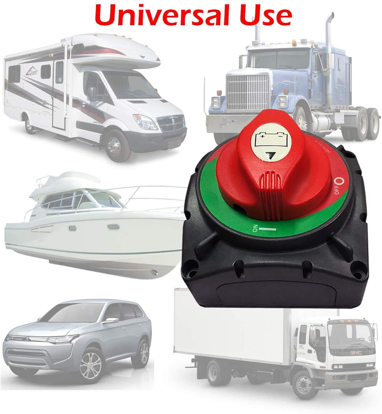 600A Continuous Battery Kill Disconnect Master Power Cutoff Isolator Switch 12V-48V High Current