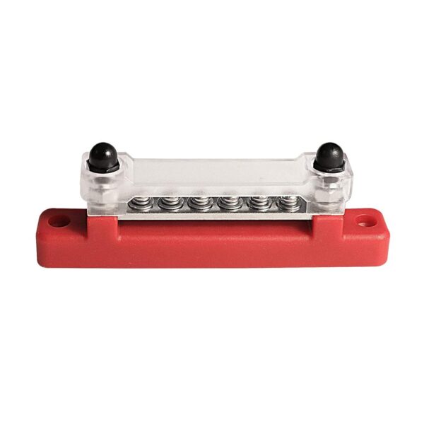 Mini Power Distribution Block Bus Bar 150A 6 Terminal Single-Row Bus Bar Block with Cover Ground ...